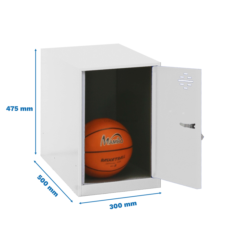 Cacifo Metálico SIMONLOCKER Desmontado MINI 475X300X500 mm BLA/BLA