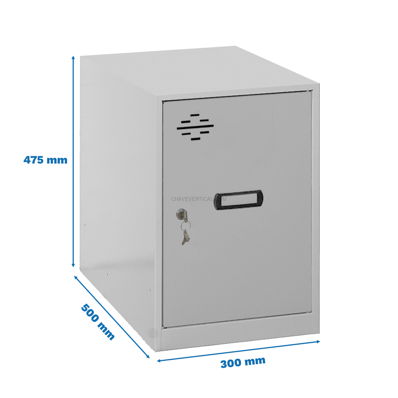 Cacifo Metálico SIMONLOCKER Desmontado MINI 475X300X500 mm Cinzento