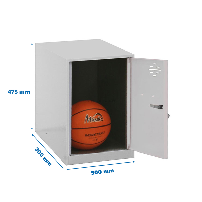 Cacifo Metálico SIMONLOCKER Desmontado MINI 475X300X500 mm Cinzento/OSC