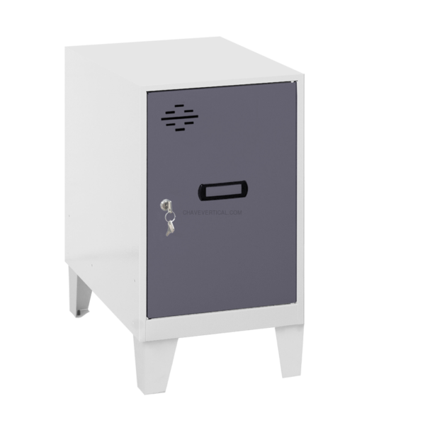 Cacifo Metálico SIMONLOCKER Desmontado MINI 475X300X500 + Pés BLA/ANT - 575 x 300 x 500 mm