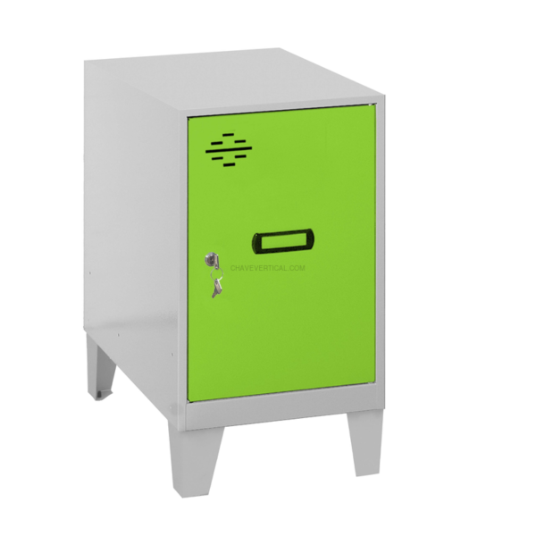Cacifo Metálico SIMONLOCKER Desmontado MINI 475X300X500 + Pés Cinzento/VER - 575 x 300 x 500 mm