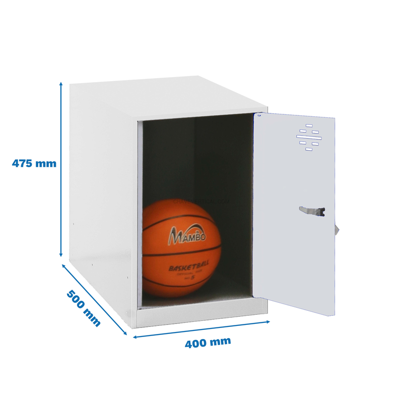 Cacifo Metálico SIMONLOCKER Desmontado MINI 475X400X500 mm BLA/BLA