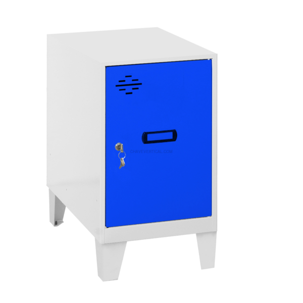 Cacifo Metálico SIMONLOCKER Desmontado MINI 475X400X500 + Pés BLA/AZU - 575 x 400 x 500 mm
