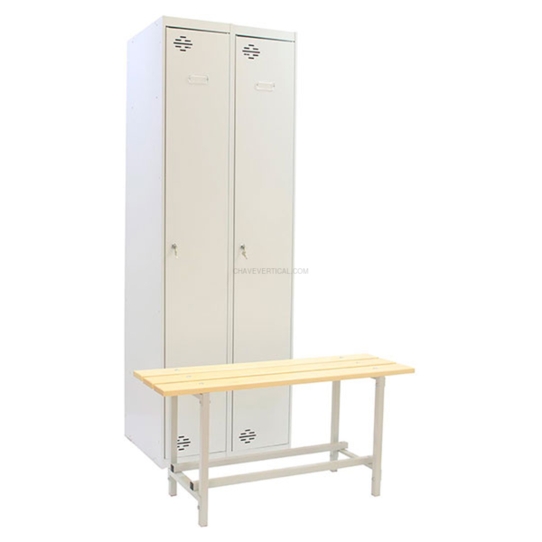 Cacifo Metálico SIMONLOCKER DIY SIN 2/2 400 (INI + ADDI + BENCH) Cinzento - 1800 x 1000 x 720 mm