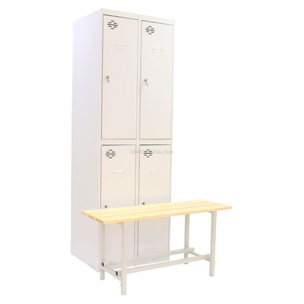 Cacifo Metálico SIMONLOCKER DIY TAN 2/4 300 (INI + ADDI + BENCH) Cinzento - 1800 x 1000 x 620 mm