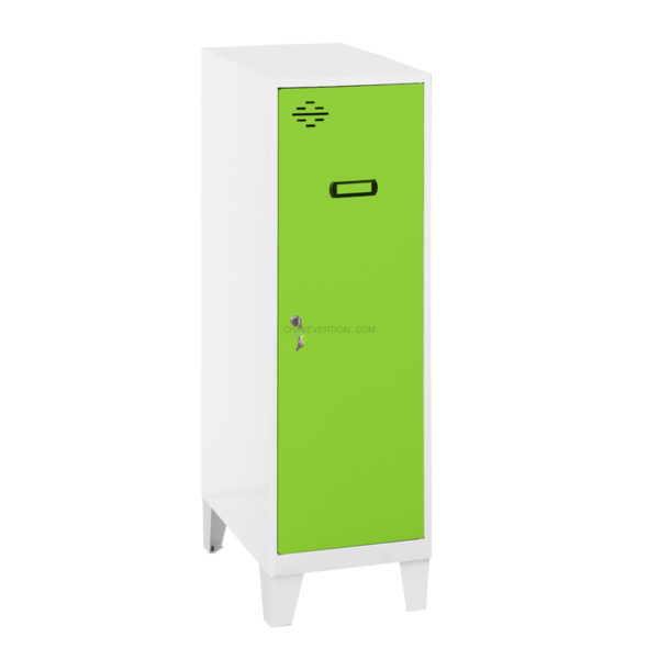 Cacifo Metálico SIMONLOCKER Montado Individual MINI 915X300X500 + Pés Branco/VE - 1015 x 300 x 500 mm