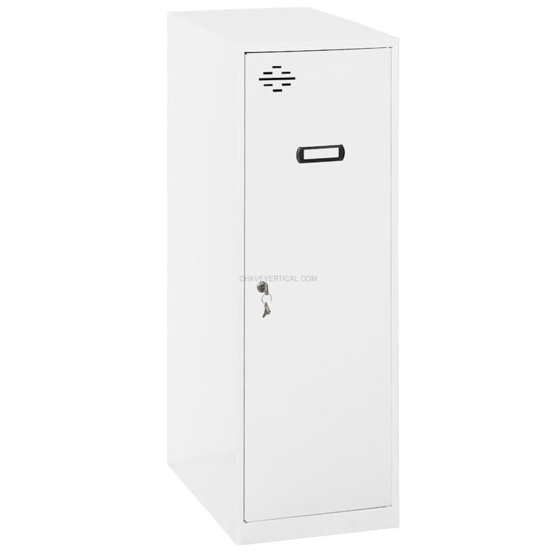 Cacifo Metálico SIMONLOCKER Montado Individual MINI 915X400X500 mm Branco/Branco