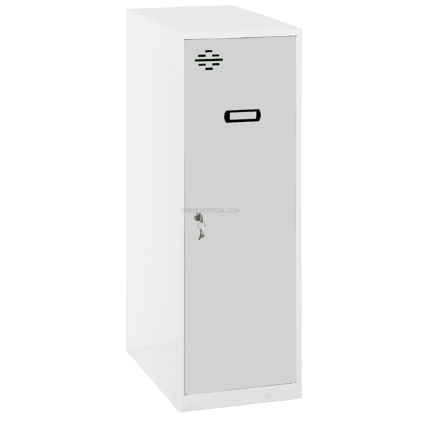 Cacifo Metálico SIMONLOCKER Montado Individual MINI 915X400X500 mm Branco/Cinzento