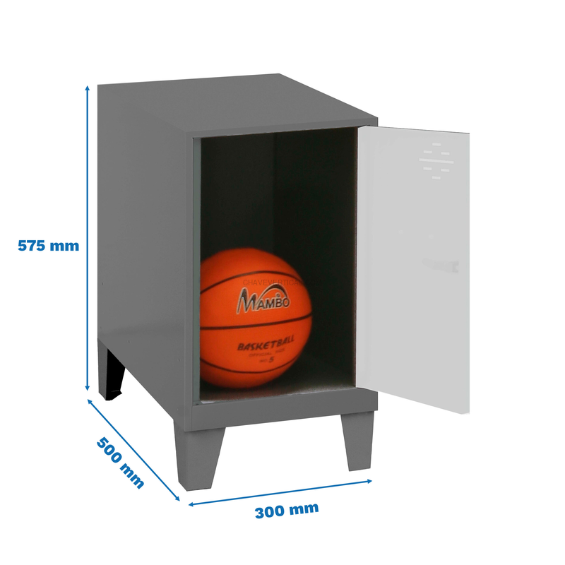 Cacifo Metálico SIMONLOCKER Montado MINI 475X300X500 + Pés AN/BCO - 575 x 300 x 500 mm