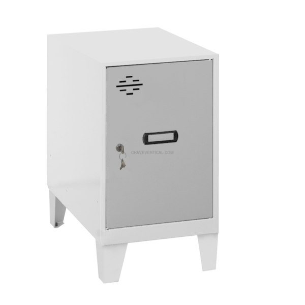 Cacifo Metálico SIMONLOCKER Montado MINI 475X300X500 + Pés BLA/Cinzento - 575 x 300 x 500 mm