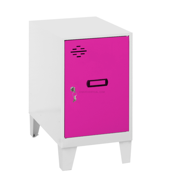 Cacifo Metálico SIMONLOCKER Montado MINI 475X300X500 + Pés BLA/ROS - 575 x 300 x 500 mm