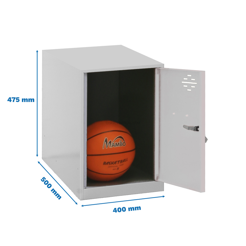 Cacifo Metálico SIMONLOCKER Montado MINI 475X400X500 mm Cinzento
