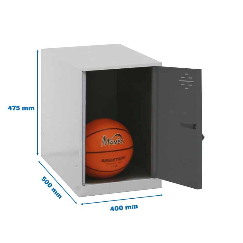 Cacifo Metálico SIMONLOCKER Montado MINI 475X400X500 mm Cinzento/ANT
