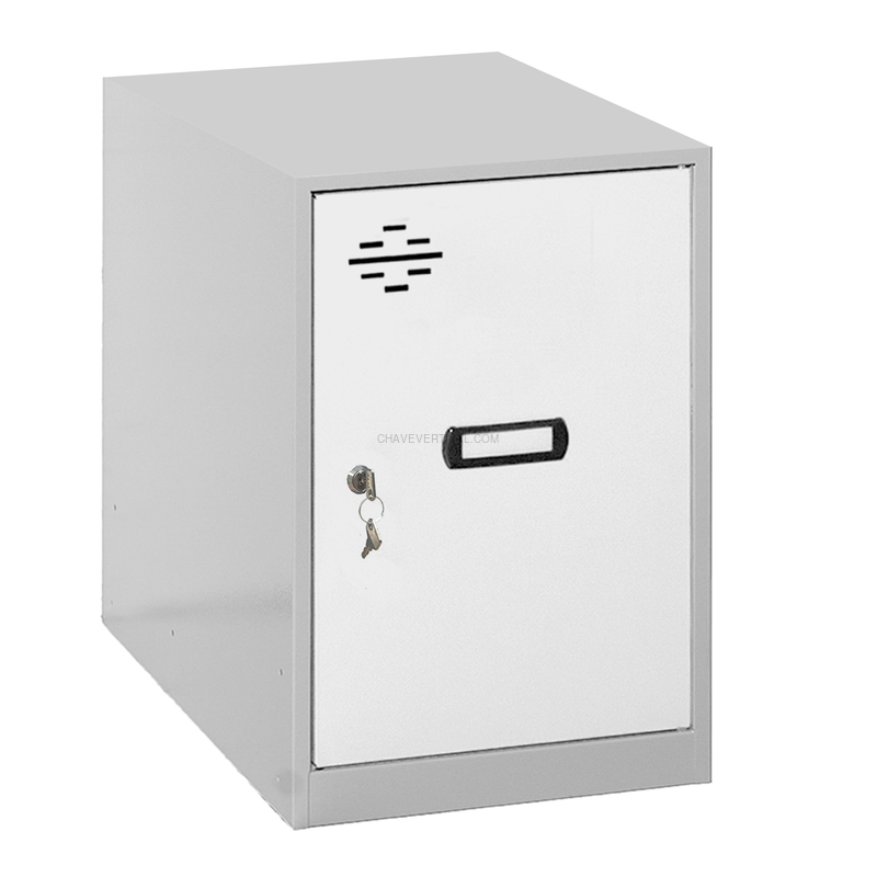 Cacifo Metálico SIMONLOCKER Montado MINI 475X400X500 mm Cinzento/BCO