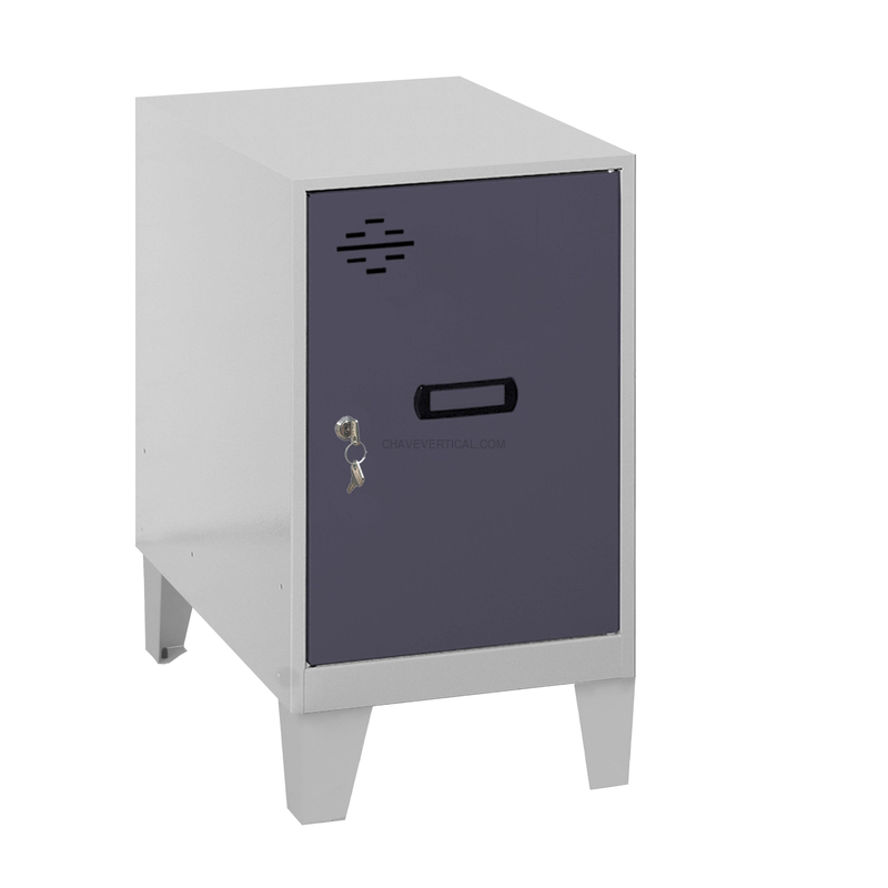 Cacifo Metálico SIMONLOCKER Montado MINI 475X400X500 + Pés Cinzento/ANT - 575 x 400 x 500 mm