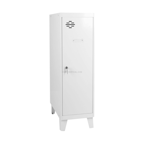 Cacifo Metálico SIMONLOCKER Montado MINI + BAN. 915X300X500 + Pés Branco/Branco - 1015 x 300 x 500 mm