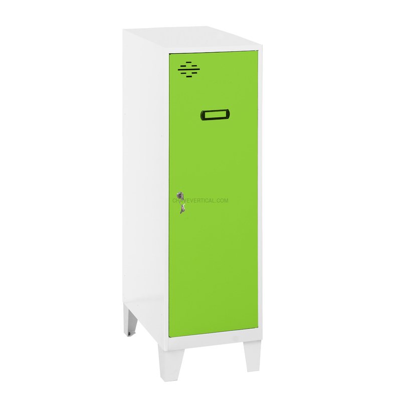 Cacifo Metálico SIMONLOCKER Montado MINI + BAN. 915X400X500 + Pés Branco/VE - 1015 x 400 x 500 mm