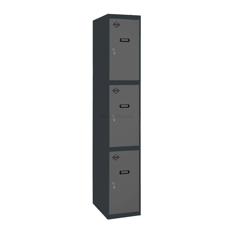 Cacifo Metálico SIMONLOCKER Profissional Desmontado 3 PUERTA 1/3 400 IN AN/AN - 1800 x 400 x 500 mm