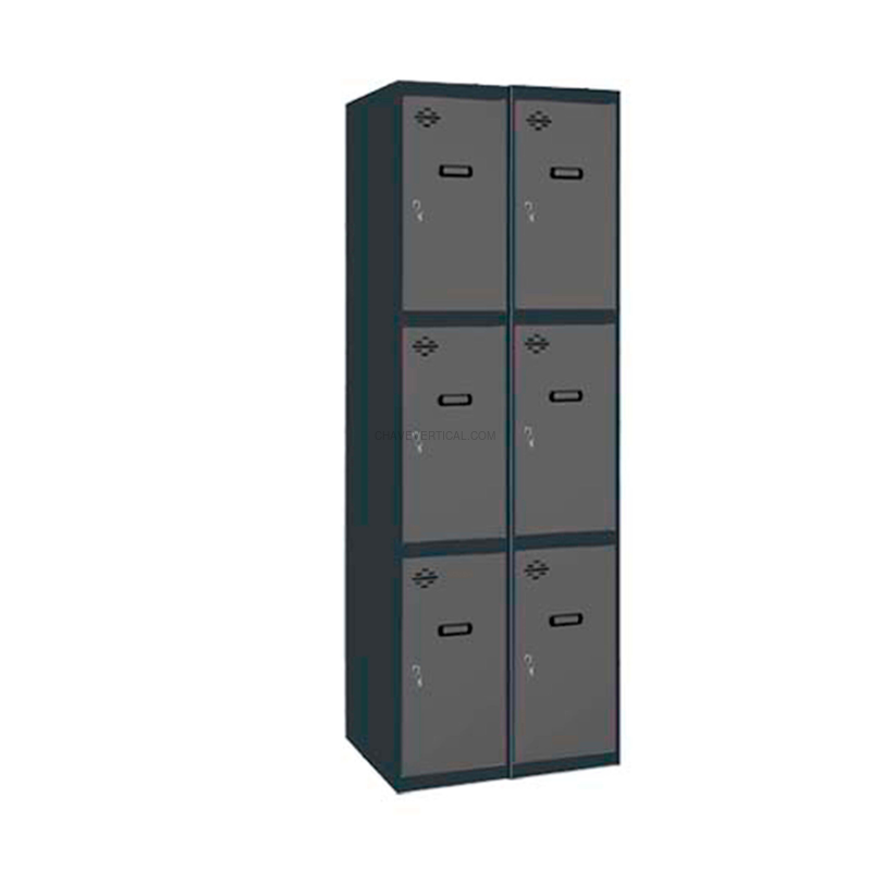 Cacifo Metálico SIMONLOCKER Profissional Desmontado 3 PUERTA 2/6 300 (600)AN/AN - 1800 x 600 x 500 mm