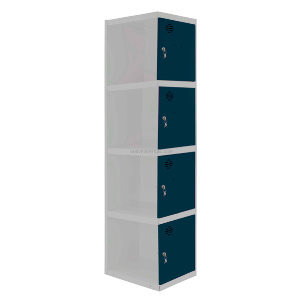 Cacifo Metálico SIMONLOCKER Profissional Desmontado 4 PUERTA 1/4 300 ADI AN/AN - 1800 x 300 x 500 mm