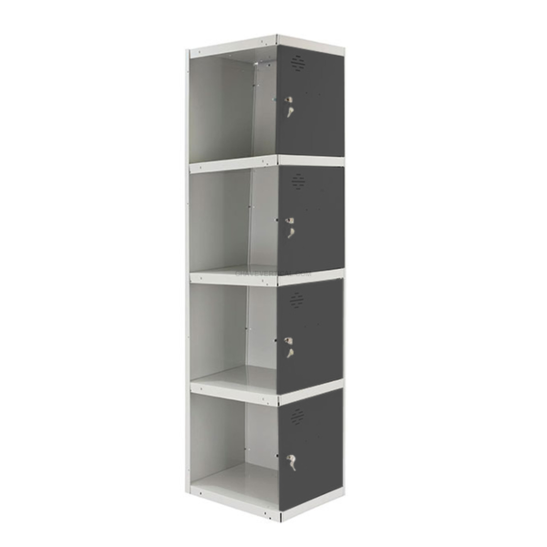 Cacifo Metálico SIMONLOCKER Profissional Desmontado 4 PUERTA 1/4 300 ADI Branco/AN - 1800 x 300 x 500 mm