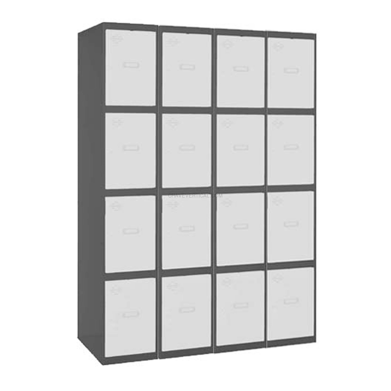 Cacifo Metálico SIMONLOCKER Profissional Desmontado 4 PUERTA 4/16 300(1200)AN/Branco - 1800 x 1200 x 500 mm