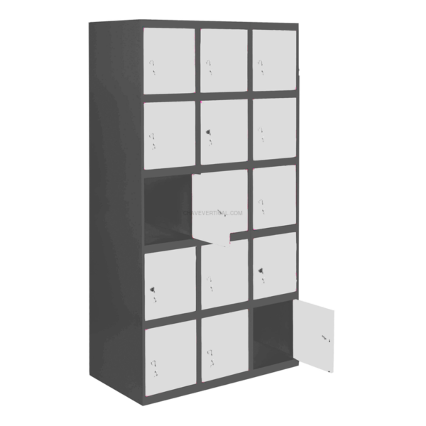 Cacifo Metálico SIMONLOCKER Profissional Desmontado 5 PUERTA 3/15 300 (900)AN/Branco - 1800 x 900 x 500 mm