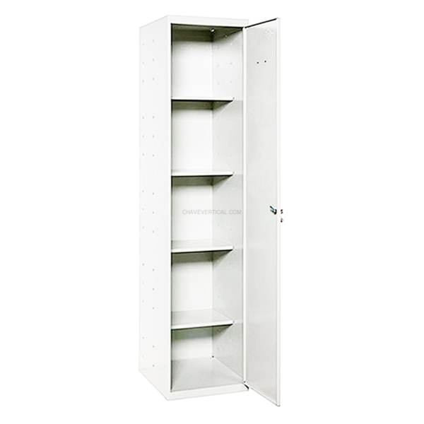 Cacifo Metálico SIMONLOCKER Profissional Desmontado CLEANING 180X40X40 1/4 Branco/Branco - 1800 x 400 x 400 mm