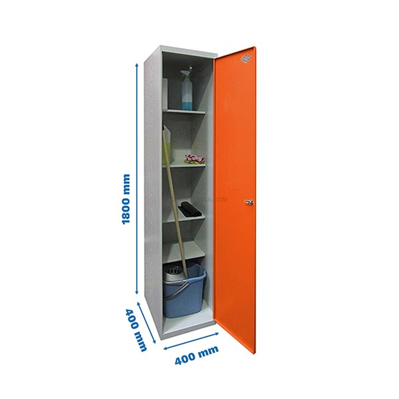 Cacifo Metálico SIMONLOCKER Profissional Desmontado CLEANING 180X40X40 1/4 Cinzento/NA - 1800 x 400 x 400 mm