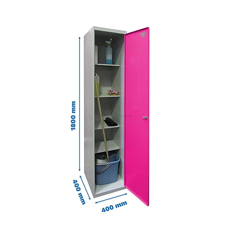 Cacifo Metálico SIMONLOCKER Profissional Desmontado CLEANING 180X40X40 1/4 Cinzento/RS - 1800 x 400 x 400 mm
