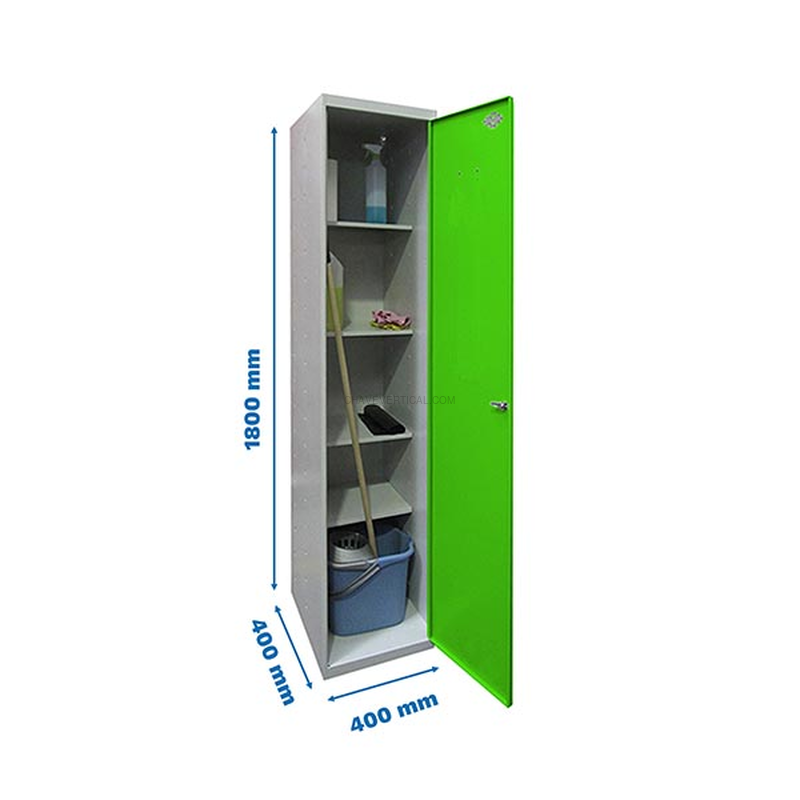 Cacifo Metálico SIMONLOCKER Profissional Desmontado CLEANING 180X40X40 1/4 Cinzento/VE - 1800 x 400 x 400 mm