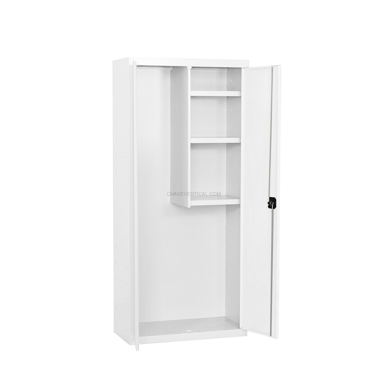 Cacifo Metálico SIMONLOCKER Profissional Desmontado CLEANING 180X80X40 2/3 Branco/Branco - 1800 x 800 x 400 mm
