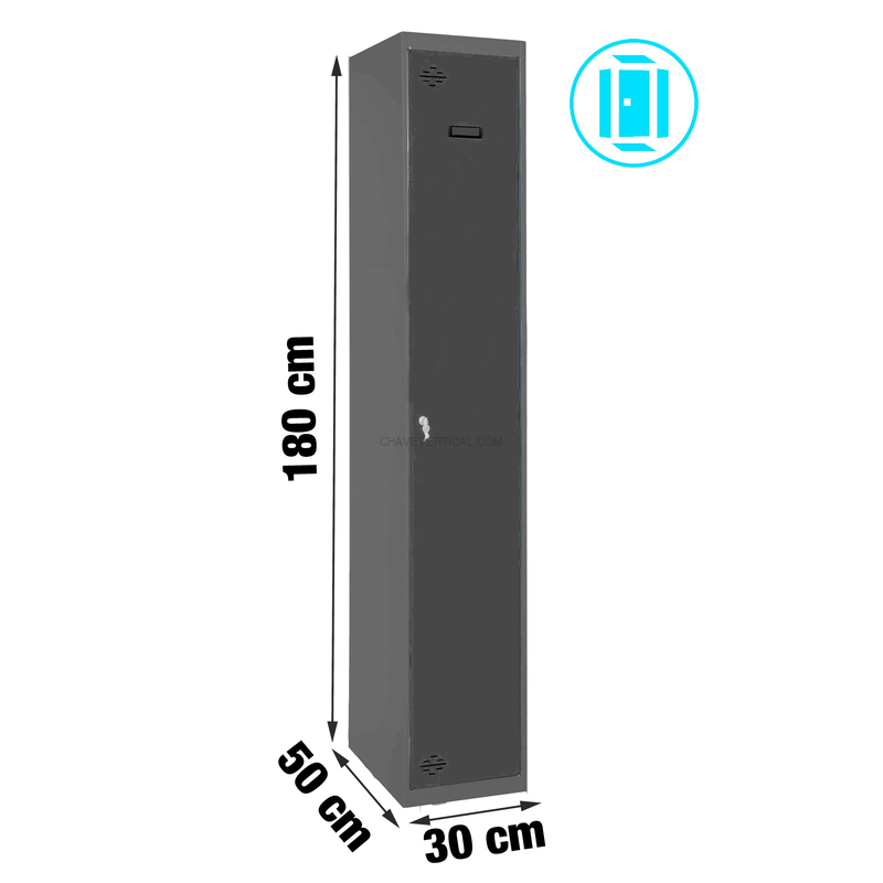 Cacifo Metálico SIMONLOCKER Profissional Desmontado Individual 1/1 300 INI AN/AN - 1800 x 300 x 500 mm