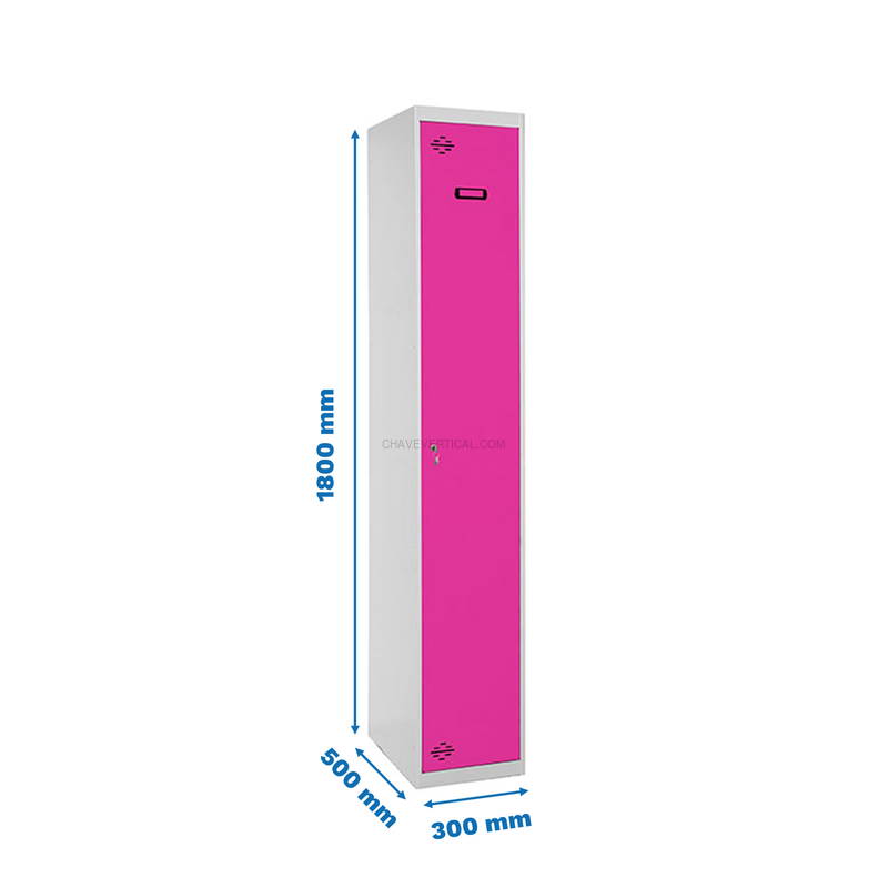 Cacifo Metálico SIMONLOCKER Profissional Desmontado Individual 1/1 300 INI Cinzento/RS - 1800 x 300 x 500 mm