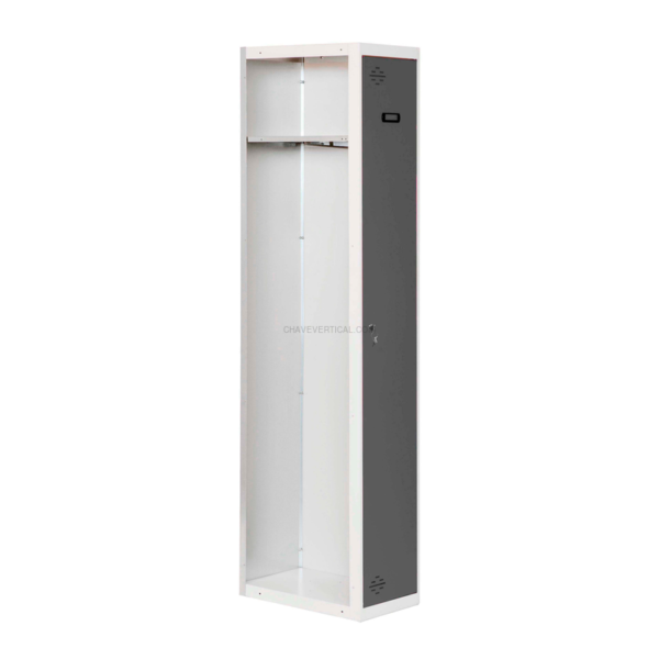 Cacifo Metálico SIMONLOCKER Profissional Desmontado Individual 1/1 400 ADDI Branco/AN - 1800 x 400 x 500 mm