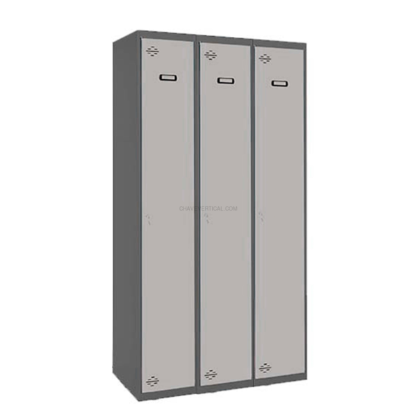 Cacifo Metálico SIMONLOCKER Profissional Desmontado Individual 3/3 300 (900) AN/Cinzento - 1800 x 900 x 500 mm