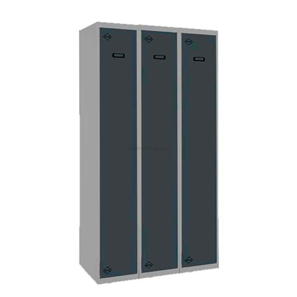 Cacifo Metálico SIMONLOCKER Profissional Desmontado Individual 3/3 300 (900) Cinzento/AN - 1800 x 900 x 500 mm