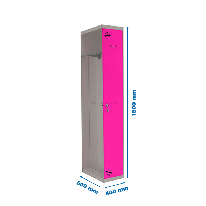 Cacifo Metálico SIMONLOCKER Profissional Desmontado Individual-DIV 1/1 400 ADD G/RS - 1800 x 400 x 500 mm