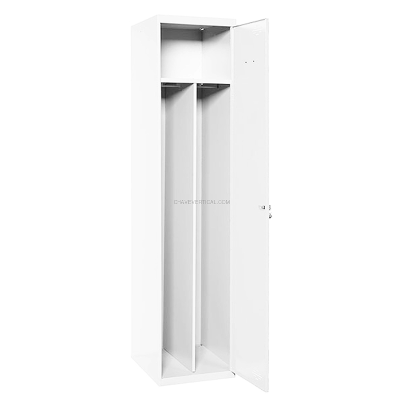 Cacifo Metálico SIMONLOCKER Profissional Desmontado Individual-DIV 1/1 400 INI Branco/Branco - 1800 x 400 x 500 mm