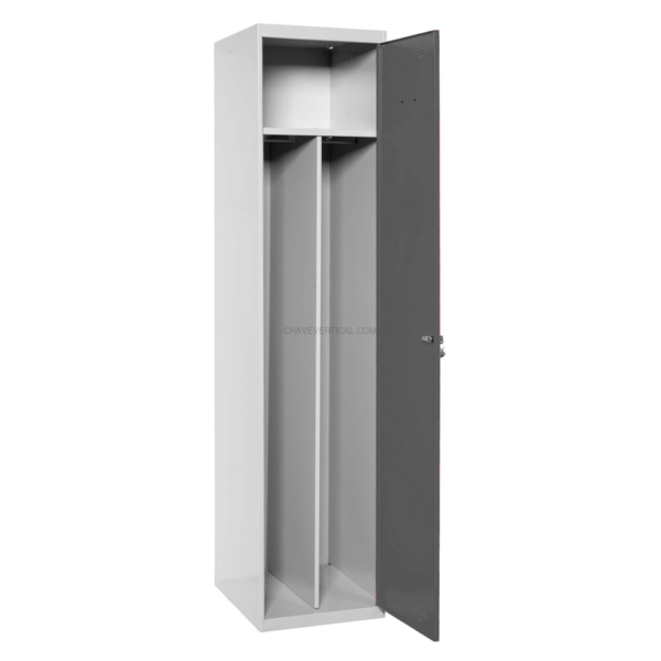 Cacifo Metálico SIMONLOCKER Profissional Desmontado Individual-DIV 1/1 400 INI Cinzento/AN - 1800 x 400 x 500 mm