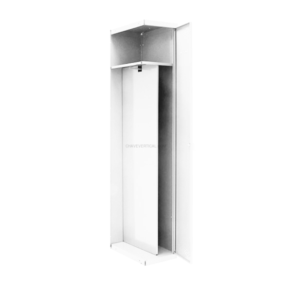 Cacifo Metálico SIMONLOCKER Profissional Desmontado Individual-DIV 1/1 500 ADD Branco/Branco - 1800 x 500 x 500 mm