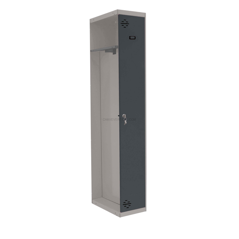 Cacifo Metálico SIMONLOCKER Profissional Desmontado Individual-DIV 1/1 500 ADD Cinzento/AN - 1800 x 500 x 500 mm