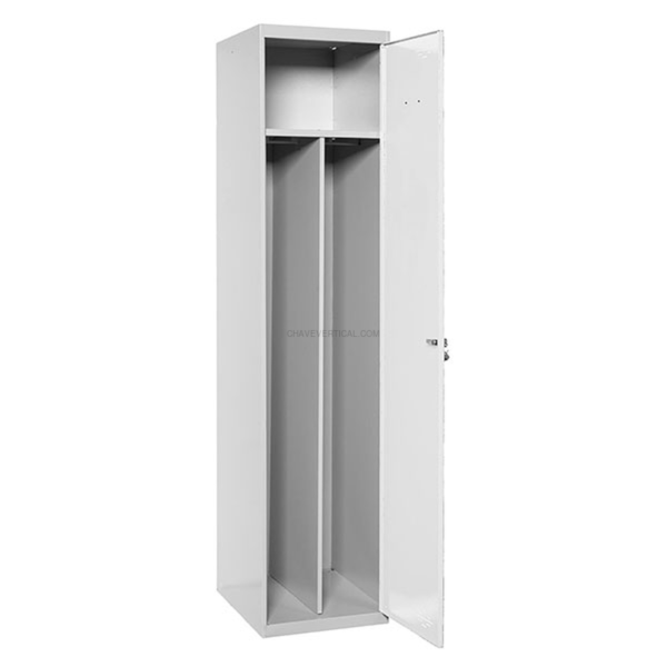 Cacifo Metálico SIMONLOCKER Profissional Desmontado Individual-DIV 1/1 500 INI Cinzento/Branco - 1800 x 500 x 500 mm