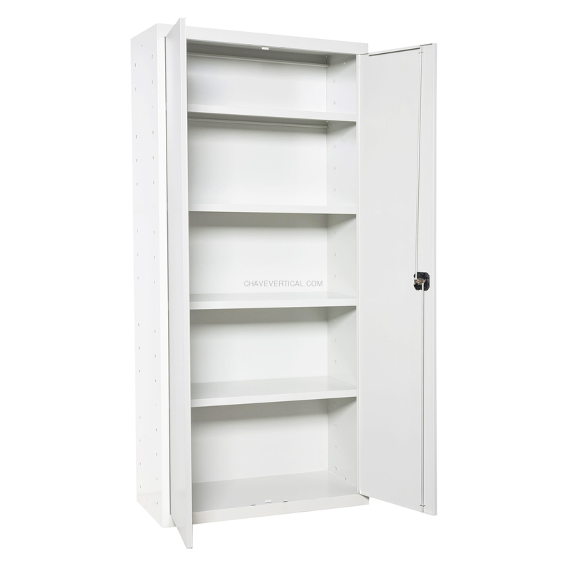 Cacifo Metálico SIMONLOCKER Profissional Desmontado MULTI. 180X100X40 2/4 Branco/Branco - 1800 x 1000 x 400 mm