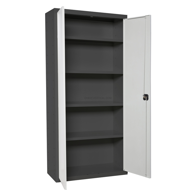 Cacifo Metálico SIMONLOCKER Profissional Desmontado MULTI. 180X60X40 2/4 AN/Branco - 1800 x 600 x 400 mm