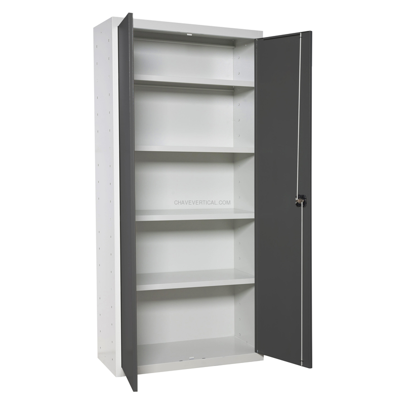Cacifo Metálico SIMONLOCKER Profissional Desmontado MULTI. 180X60X40 2/4 Branco/AN - 1800 x 600 x 400 mm