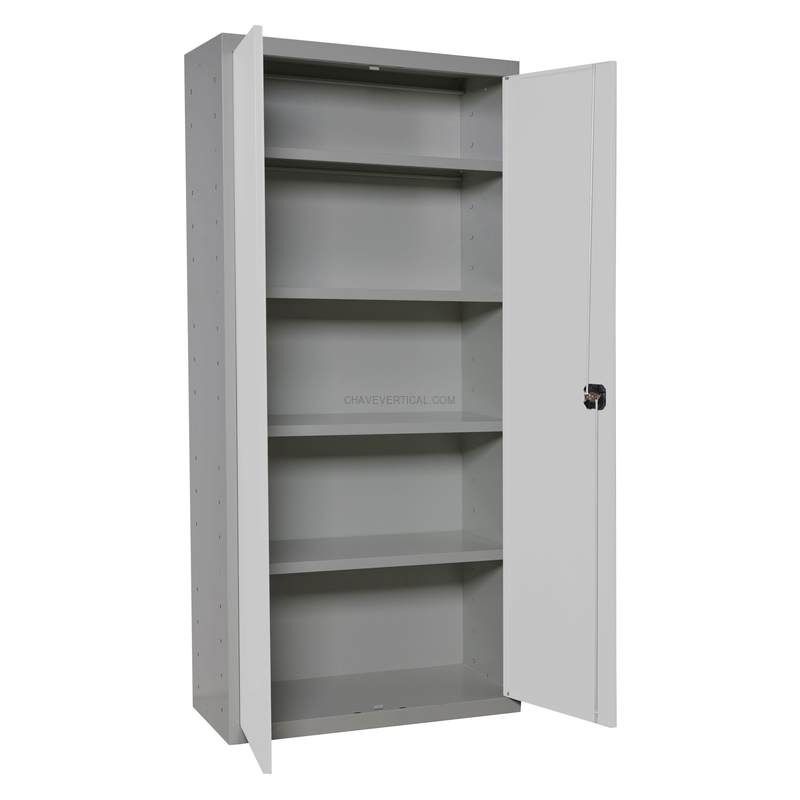 Cacifo Metálico SIMONLOCKER Profissional Desmontado MULTI. 180X80X40 2/4 Cinzento/BLA - 1800 x 800 x 400 mm