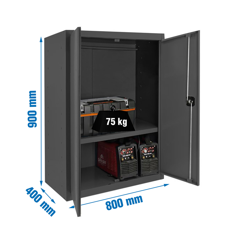 Cacifo Metálico SIMONLOCKER Profissional Desmontado MULTI. 90X80X40 2/1 AN/AN - 900 x 800 x 400 mm