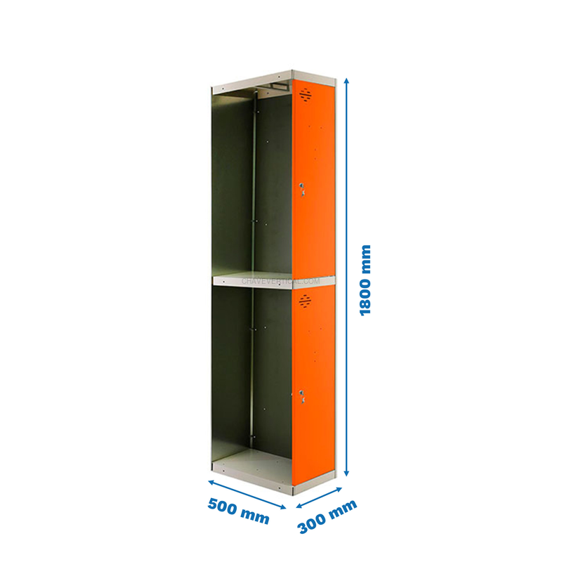 Cacifo Metálico SIMONLOCKER Profissional Desmontado TANDEM 1/2 300 ADDI Cinzento/NA - 1800 x 300 x 500 mm