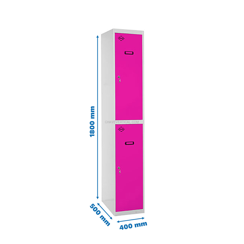 Cacifo Metálico SIMONLOCKER Profissional Desmontado TANDEM 1/2 400 INI Cinzento/RS - 1800 x 400 x 500 mm